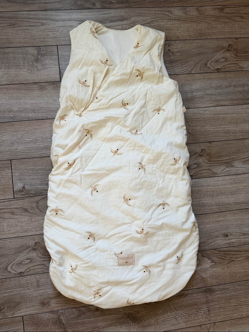 Nobodinoz cloud nine haiku birds organic cotton sleep sack